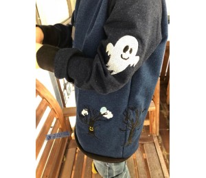 Stickserie - Spooky Friends incl. passenden Buttons, Stifteaufsätze & Anhänger